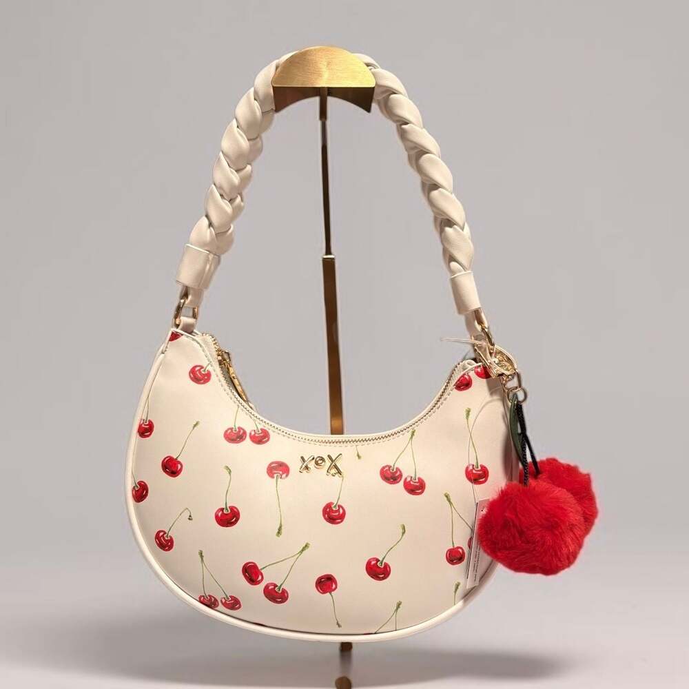 Betsey Johnson Xonorthy Woven Cherry Print Shoulder Bag